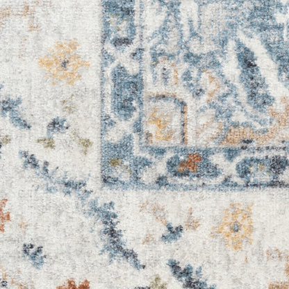 Nourison Astra Blue Pet Friendly Machine Washable Rug - Swatch