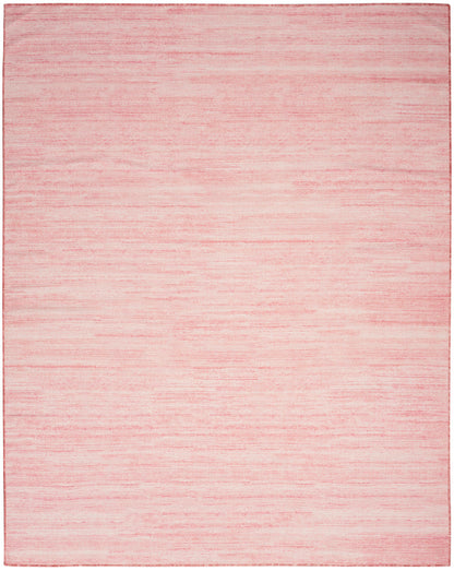Nourison Essentials Loom Woven Pink Machine Washable Rug - 9'2" x 12'