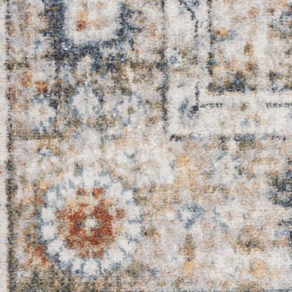 Nourison Astra Gold & Grey Pet Friendly Machine Washable Rug - Swatch