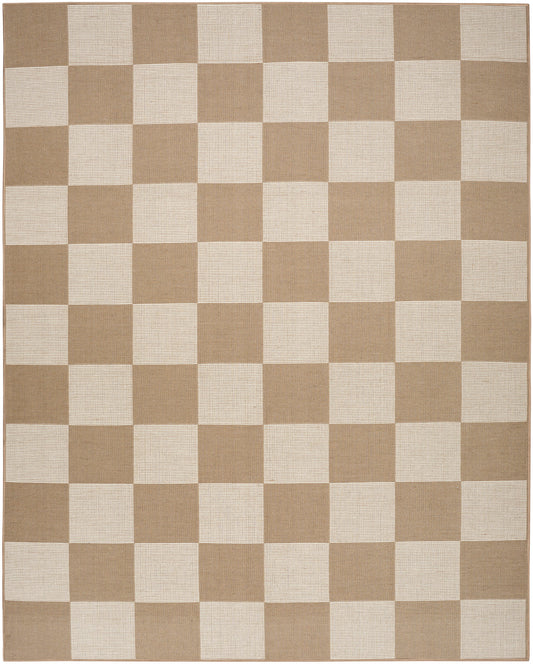 Nourison Modern Jute Natural & Ivory Machine Washable Rug - Main