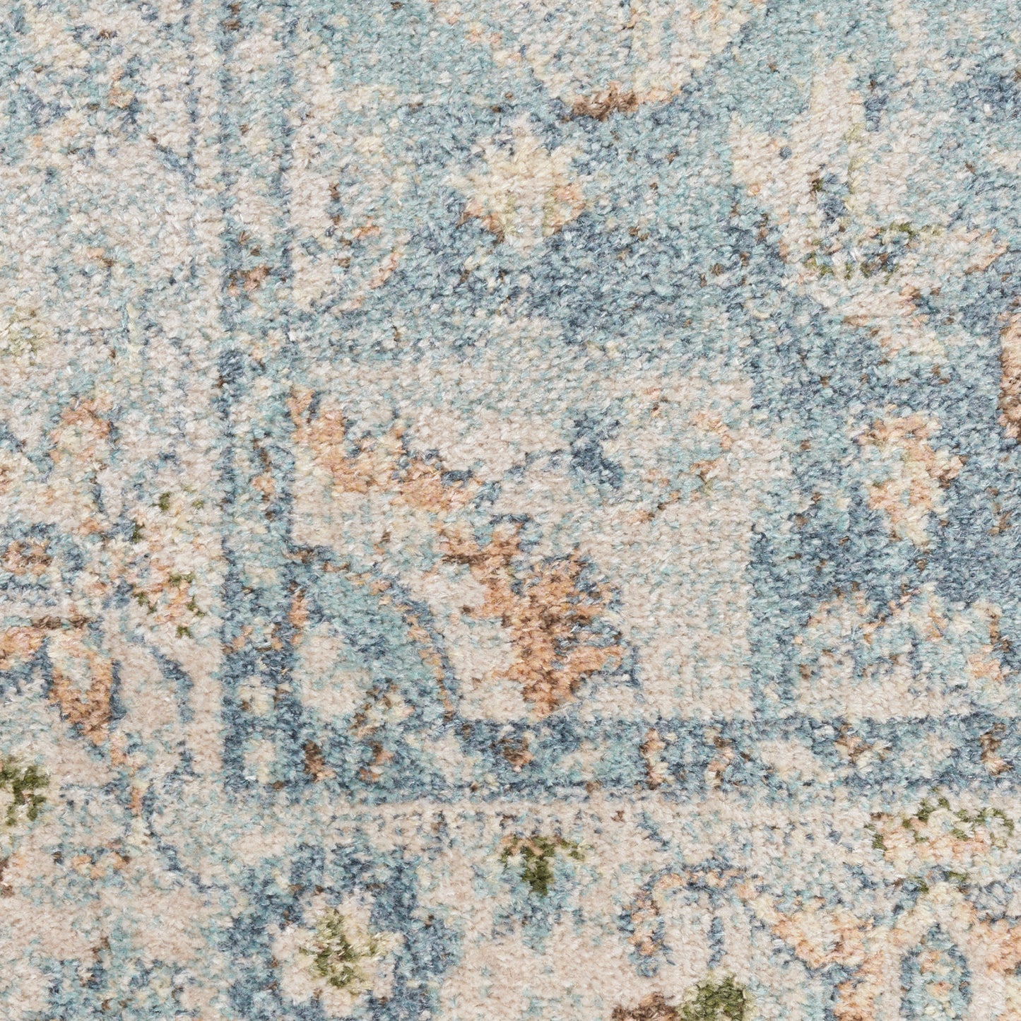 Nourison Astra Light Blue Pet Friendly Machine Washable Rug - Swatch