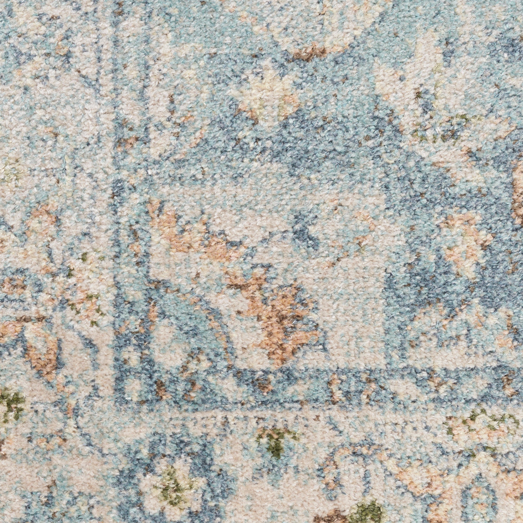 Nourison Astra Light Blue Pet Friendly Machine Washable Rug - Swatch