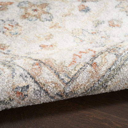 Nourison Astra Grey & Multicolor Pet Friendly Machine Washable Rug - Texture