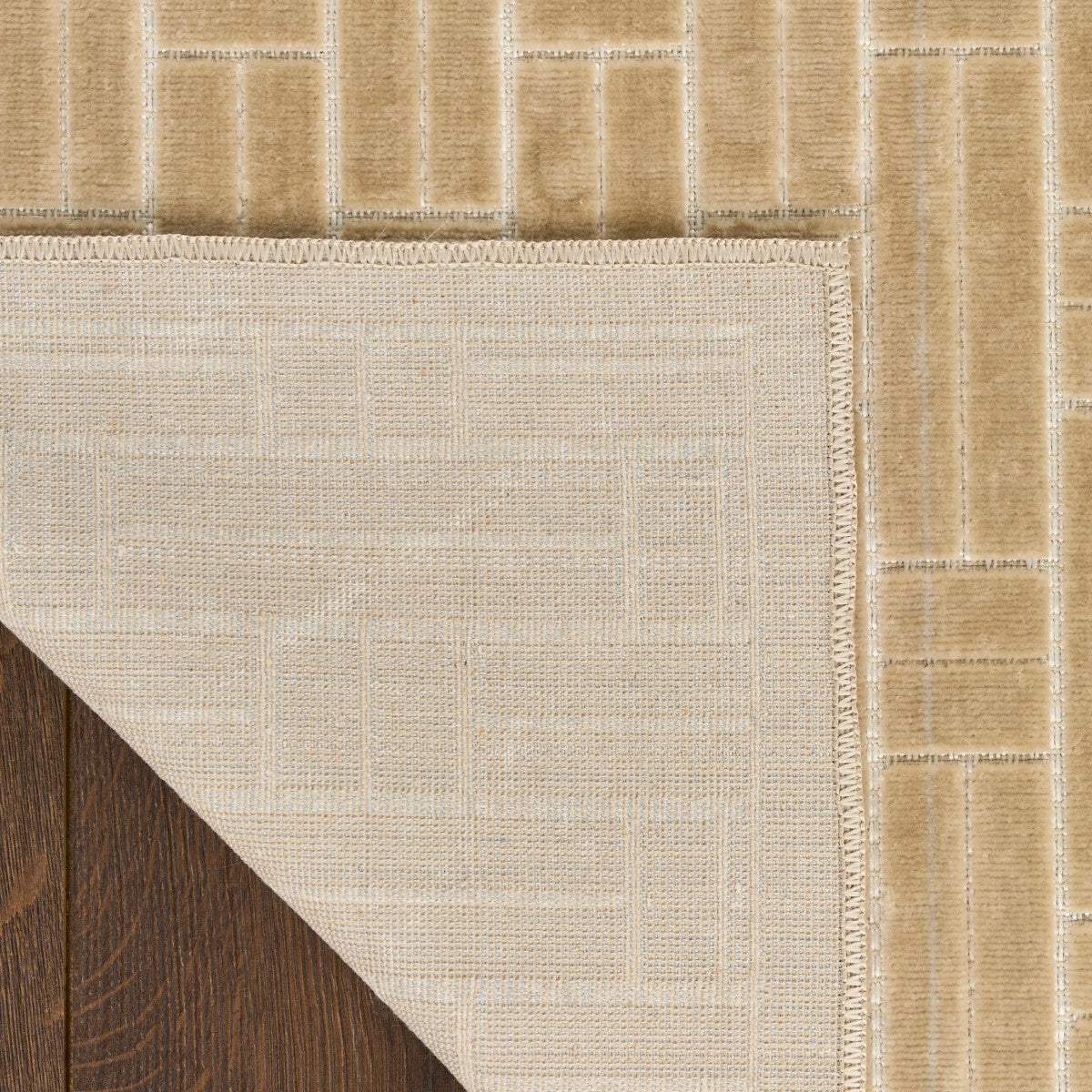Nourison Charm Beige & Ivory Pet Friendly Machine Washable Rug - Corner