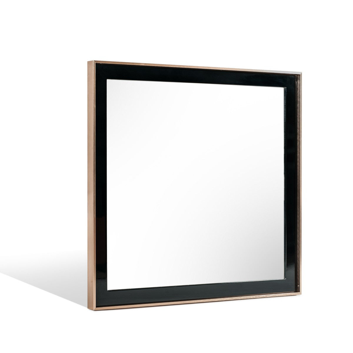 Rose Gold & Black Accent Mirror