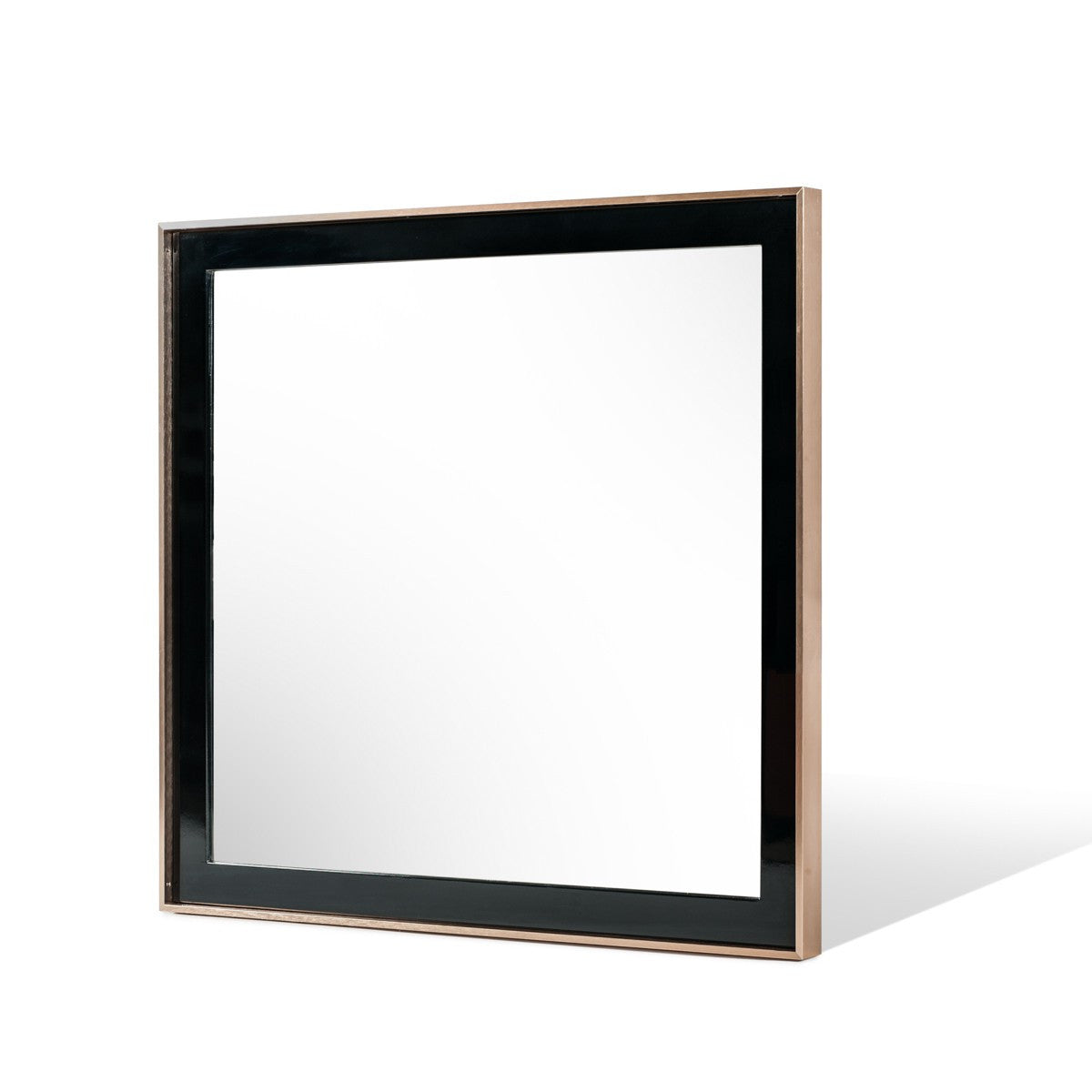 Rose Gold & Black Accent Mirror