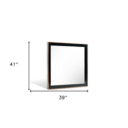 Rose Gold & Black Accent Mirror