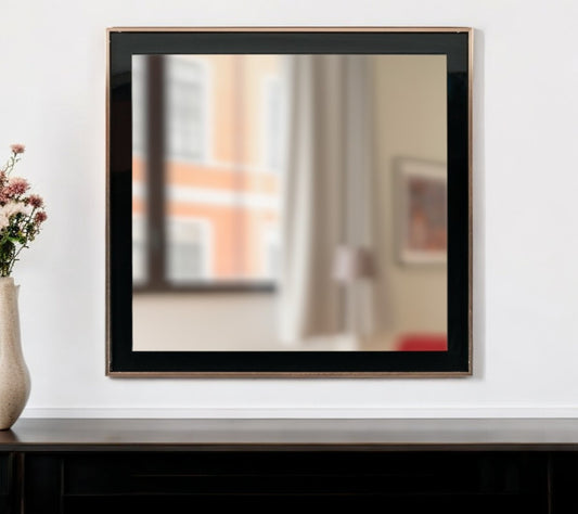 Rose Gold & Black Accent Mirror