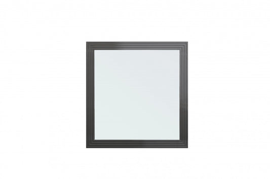 Gray Wood Framed Accent Mirror