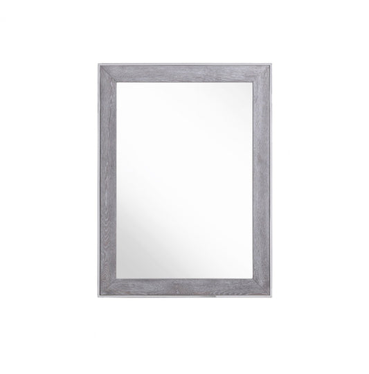 Gray and Silver Accent Mirror