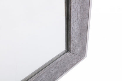 Gray and Silver Accent Mirror
