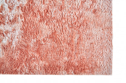 8 x 10 Pink Shag Tufted Handmade Rug