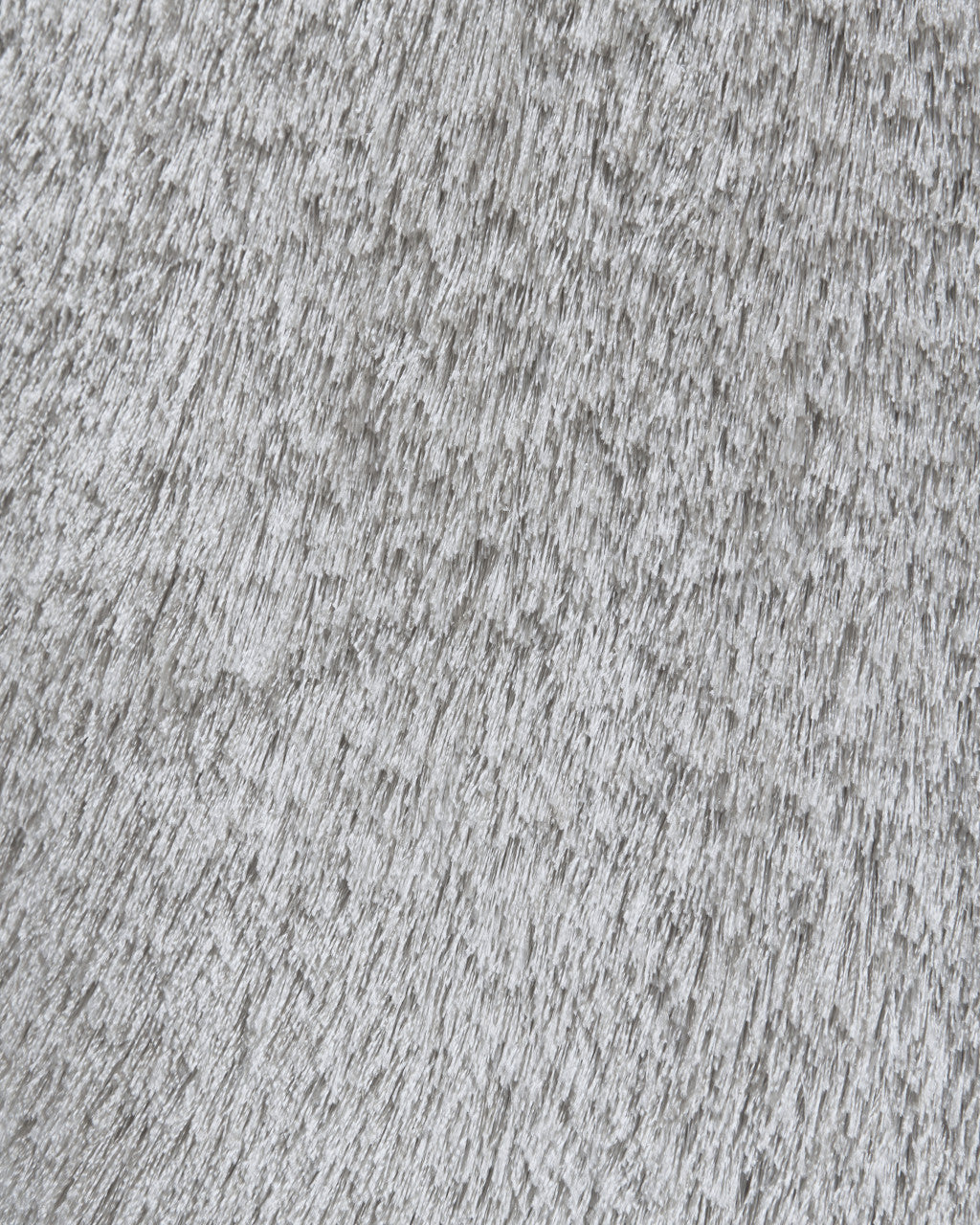 8 x 10 Gray & Silver Shag Tufted Handmade Rug