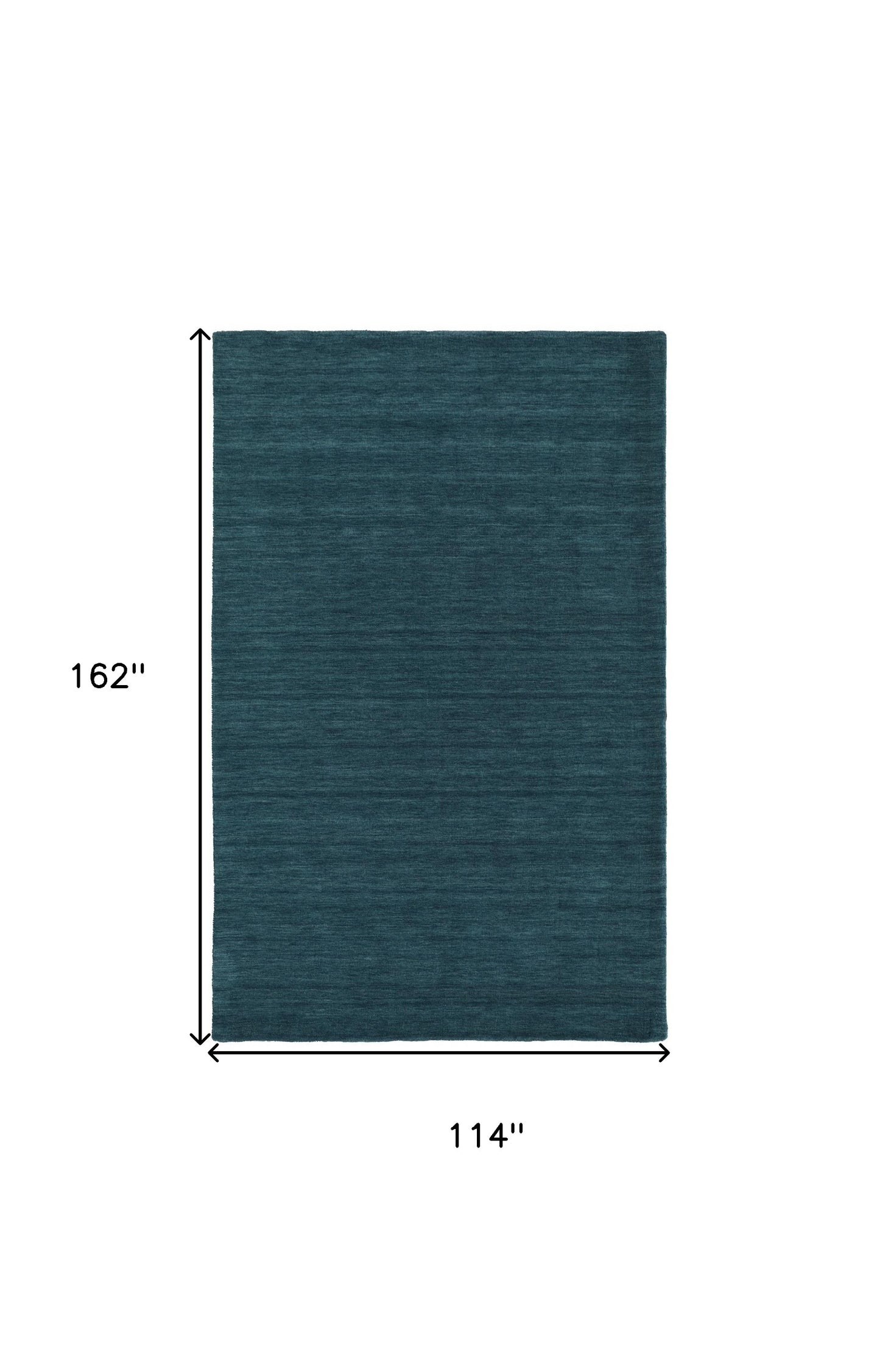 10 x 13 Blue Green Wool Hand Woven Rug