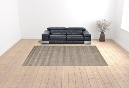 10 x 13 Tan Ivory & Taupe Hand Woven Rug