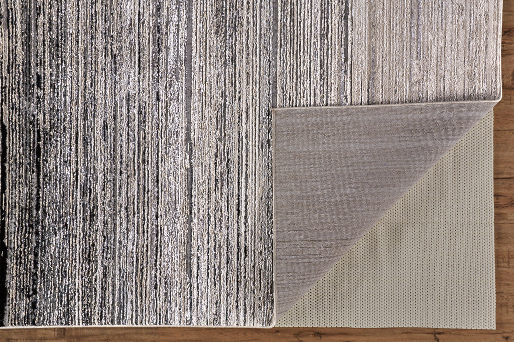 8 x 10 Black & Dark Gray Rug