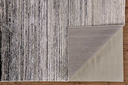 8 x 10 Black & Dark Gray Rug