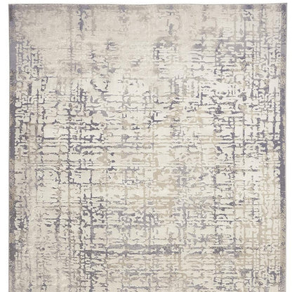 12 x 15 Ivory & Gray Stain Resistant Rug
