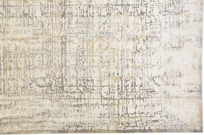 12 x 15 Ivory & Gray Stain Resistant Rug