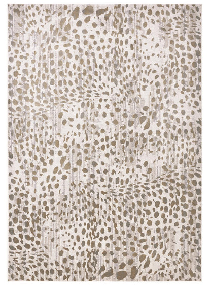 12 x 15 Brown & Ivory Stain Resistant Rug