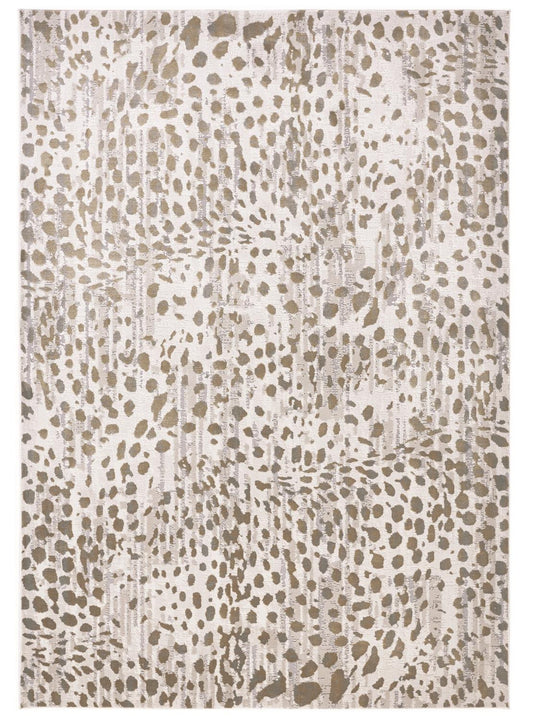 12 x 15 Brown & Ivory Stain Resistant Rug
