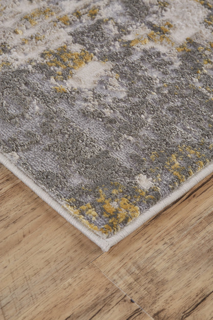 12 x 15 Gray & Gold Rug