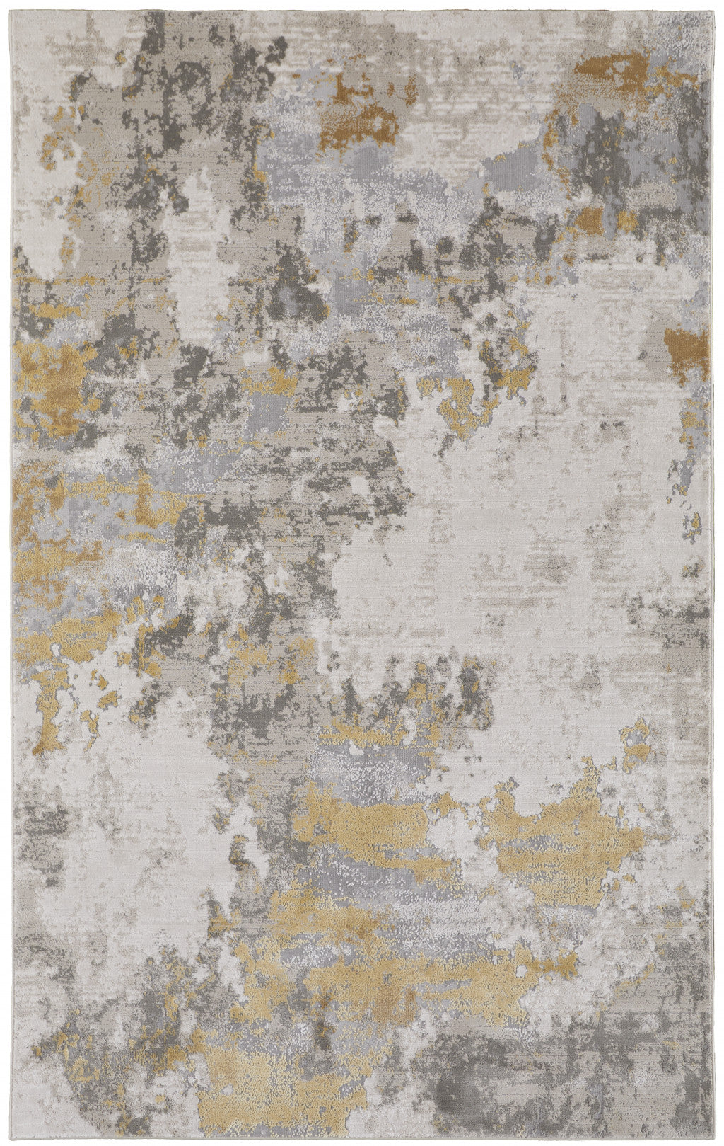 12 x 15 Ivory Gold & Gray Stain Resistant Rug
