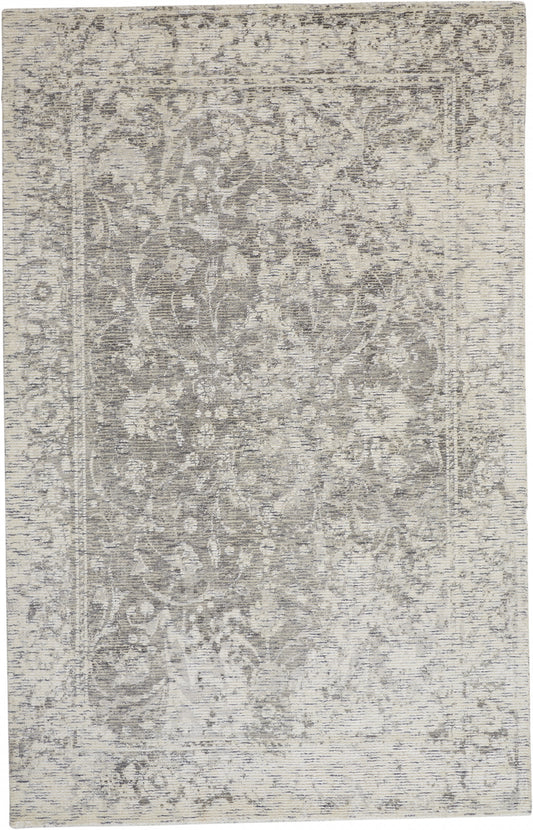 10 x 13 Ivory & Gray Hand Woven Rug