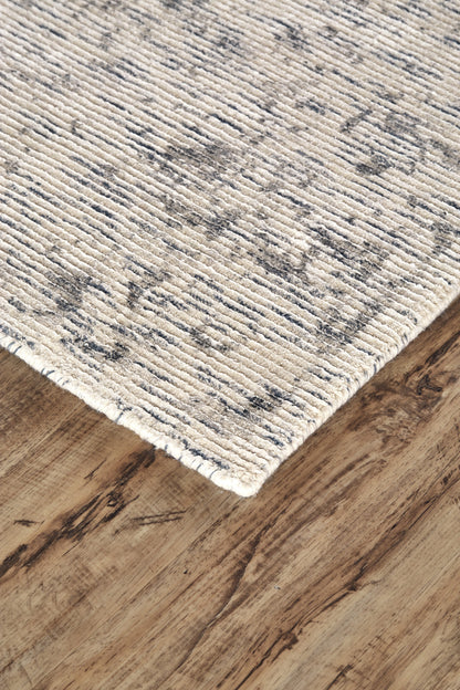 10 x 13 Ivory & Gray Hand Woven Rug