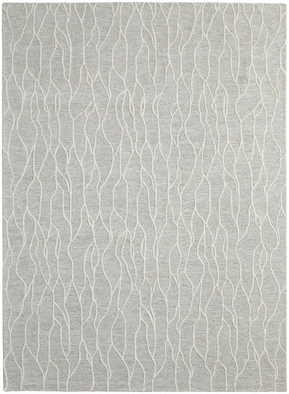 10 x 13 Taupe & Ivory Wool Tufted Handmade Stain Resistant Rug