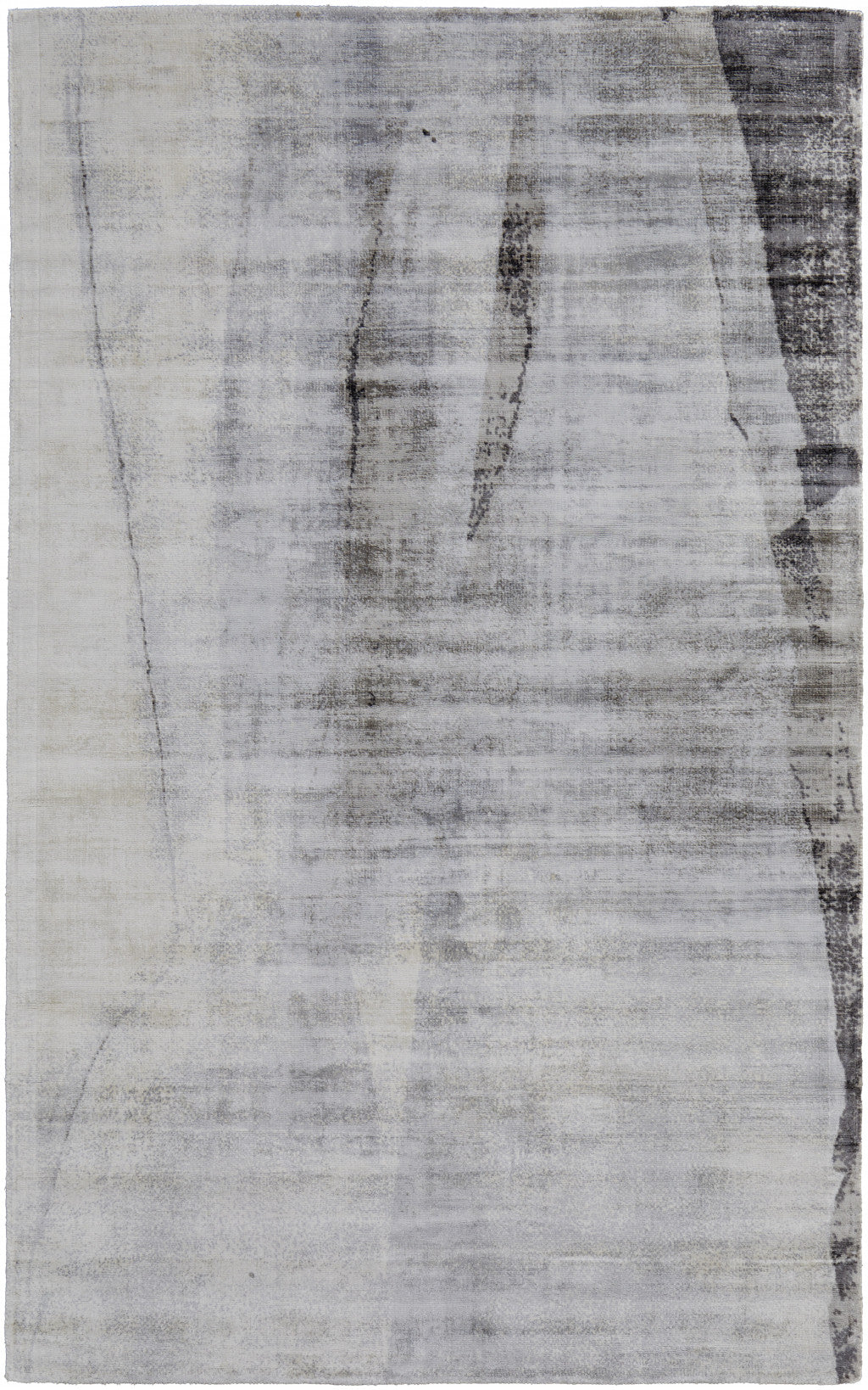 8 x 10 Gray Taupe & Ivory Hand Woven Rug