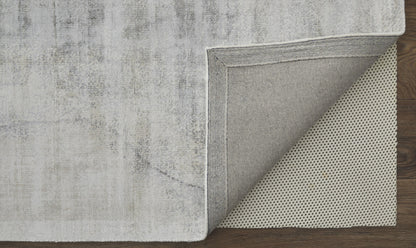 8 x 10 Gray Taupe & Ivory Hand Woven Rug