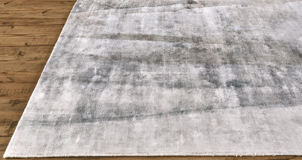 8 x 10 Gray Taupe & Ivory Hand Woven Rug