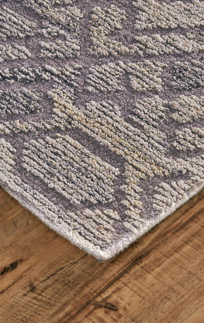 8 x 10 Gray & Ivory Wool Hand Tufted Rug