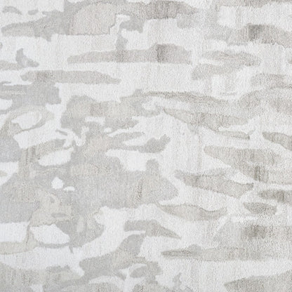 8 x 10 Gray Taupe & Silver Tufted Handmade Rug