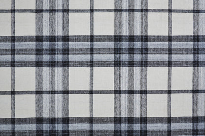 8 x 10 Ivory Blue & Black Hand Woven Stain Resistant Rug