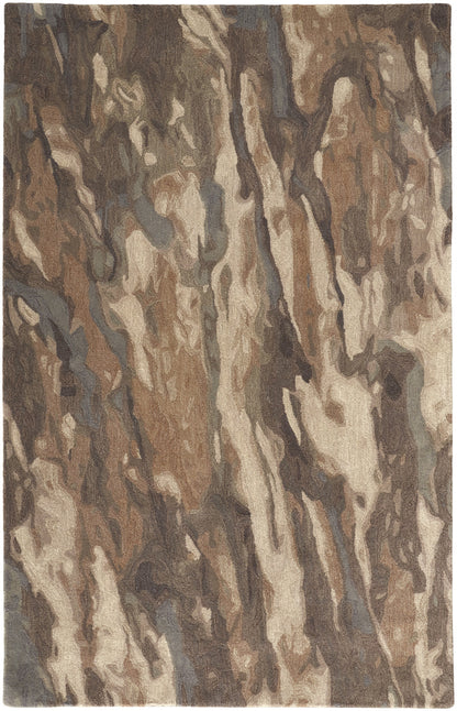 4 x 6 Green & Ivory Wool Hand Tufted Rug