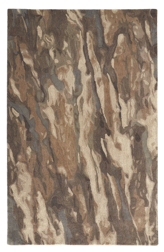 9 x 12 Green & Ivory Wool Hand Tufted Rug