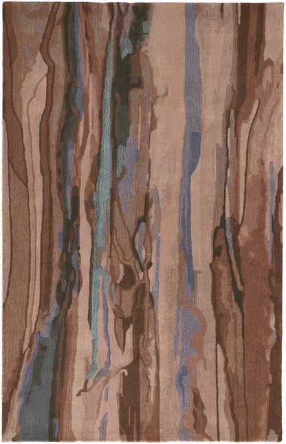 9 x 12 Blue & Red Wool Hand Tufted Rug