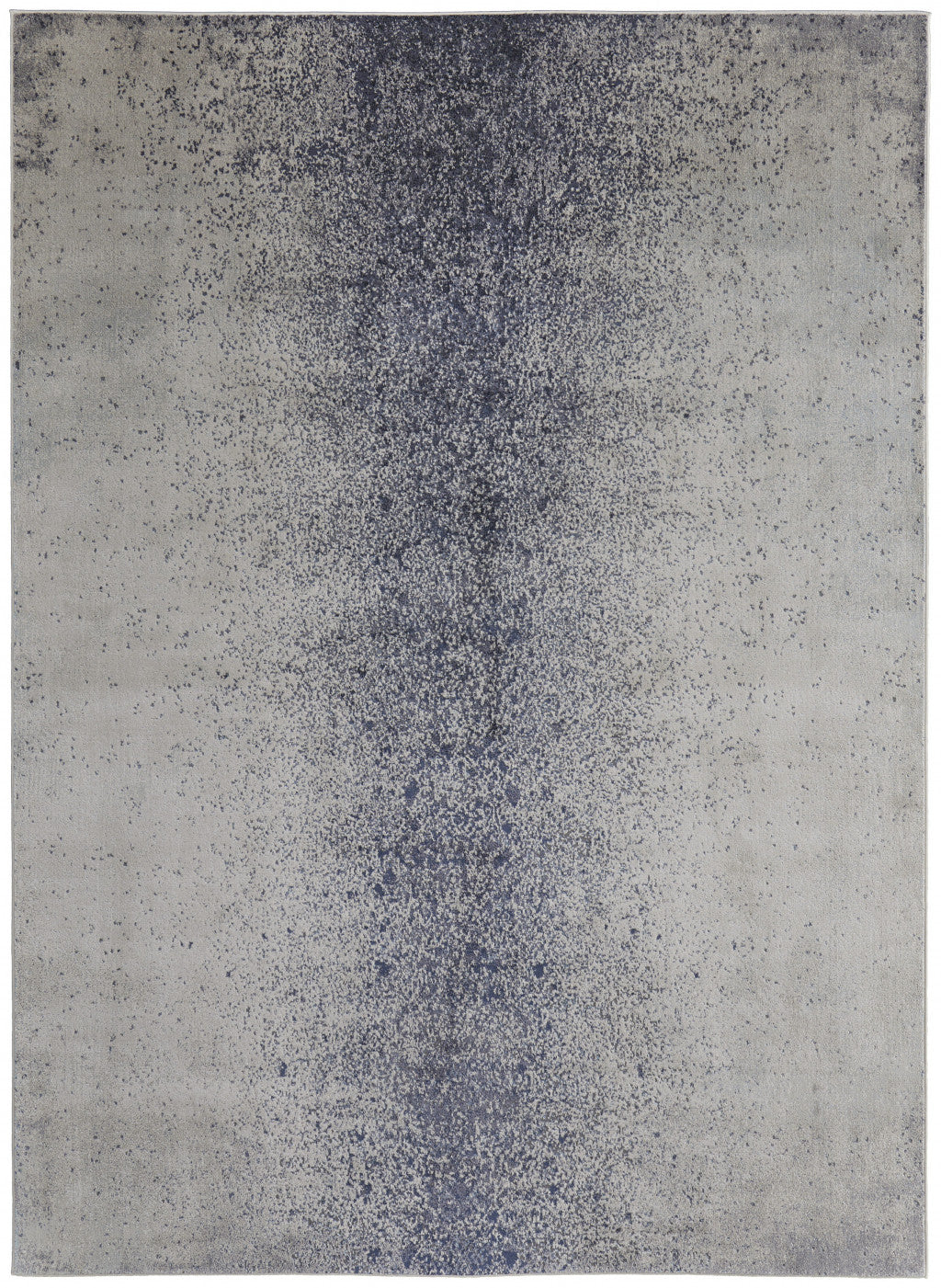 12 x 15 Ivory & Blue Power Loom Rug