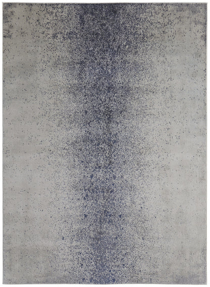 12 x 15 Ivory & Blue Power Loom Rug