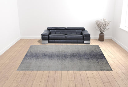 12 x 15 Ivory & Blue Power Loom Rug