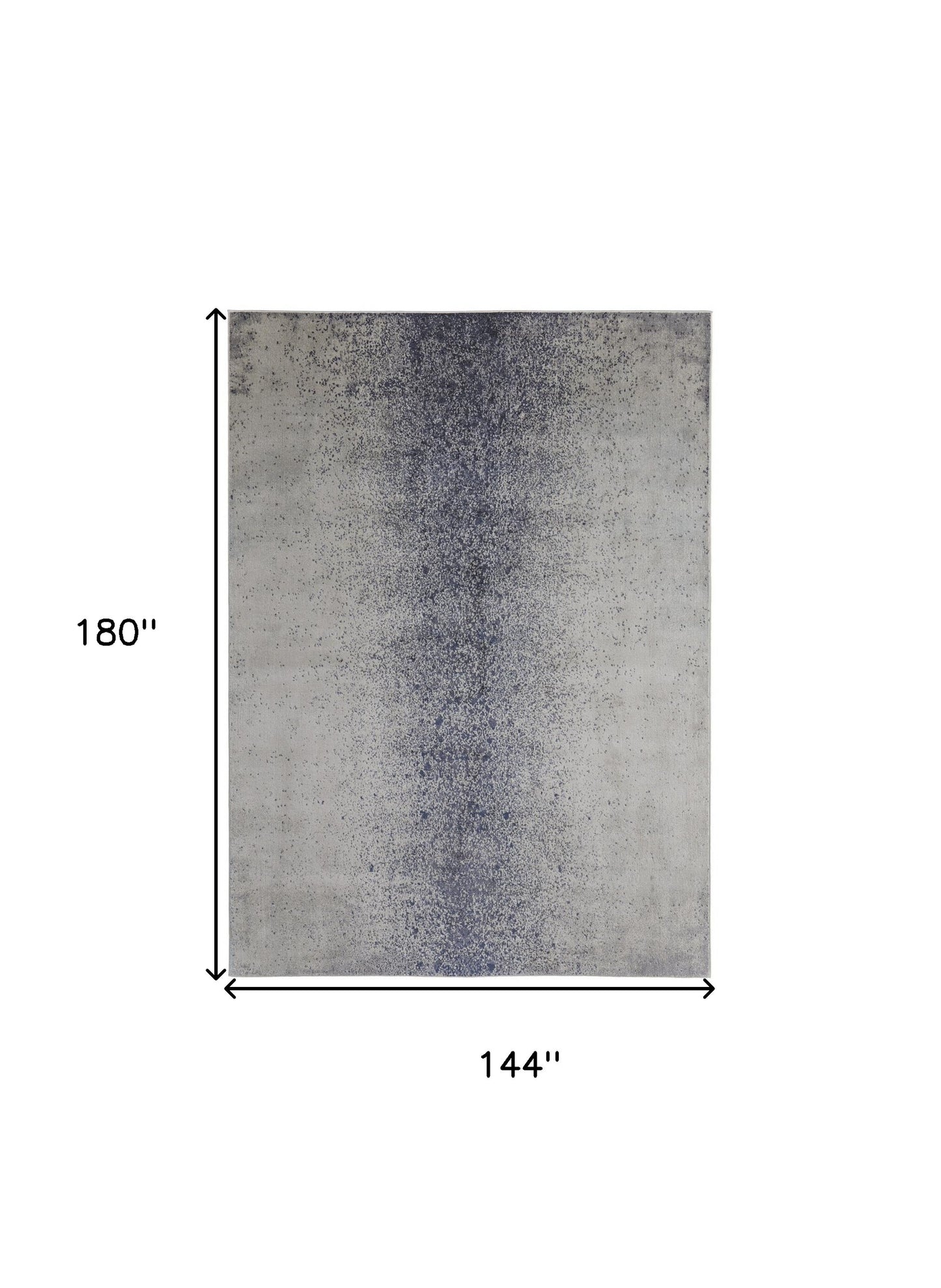 12 x 15 Ivory & Blue Power Loom Rug