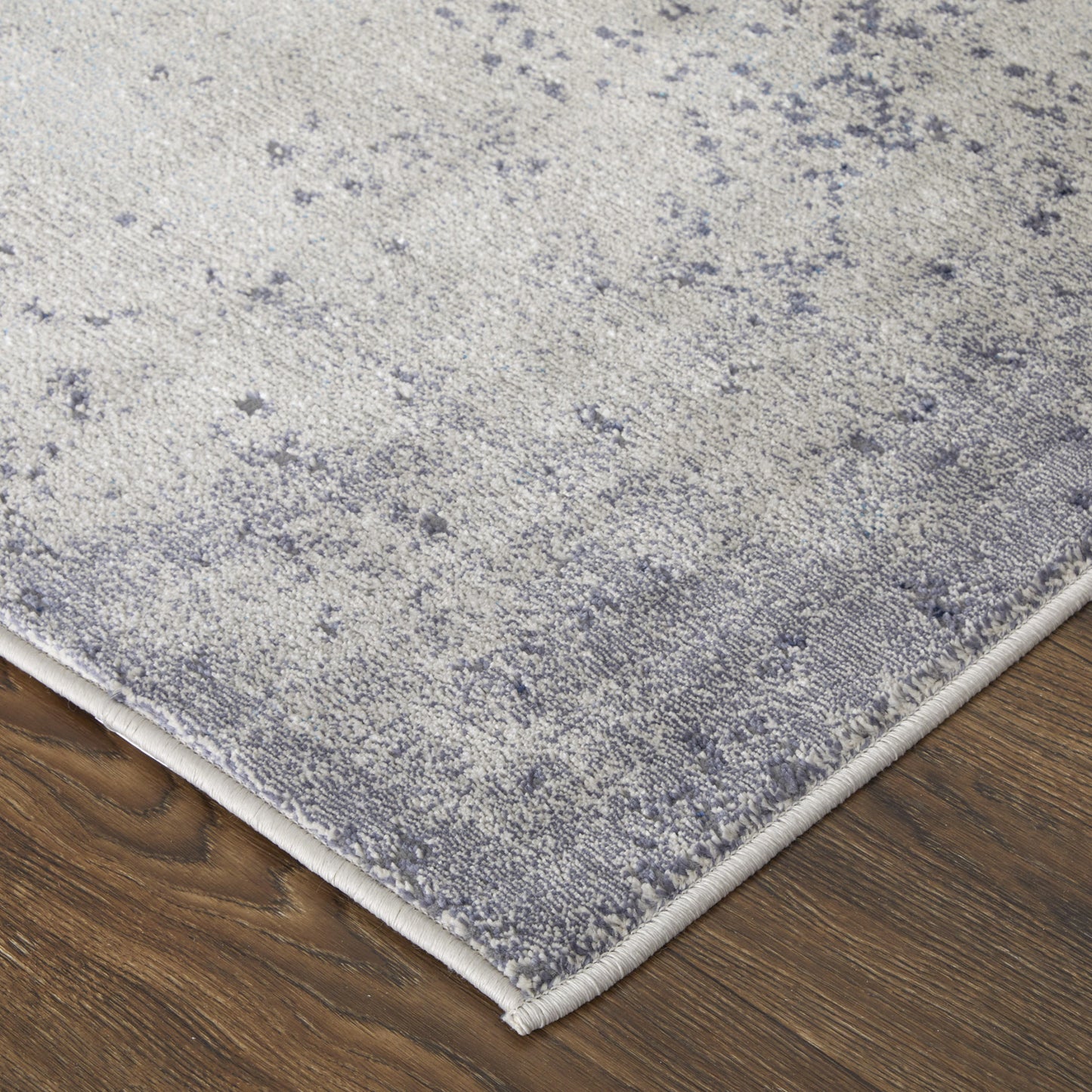12 x 15 Ivory & Blue Power Loom Rug