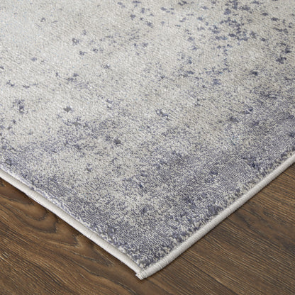 12 x 15 Ivory & Blue Power Loom Rug