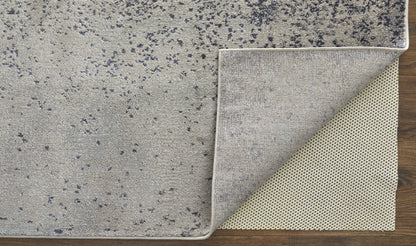 12 x 15 Ivory & Blue Power Loom Rug