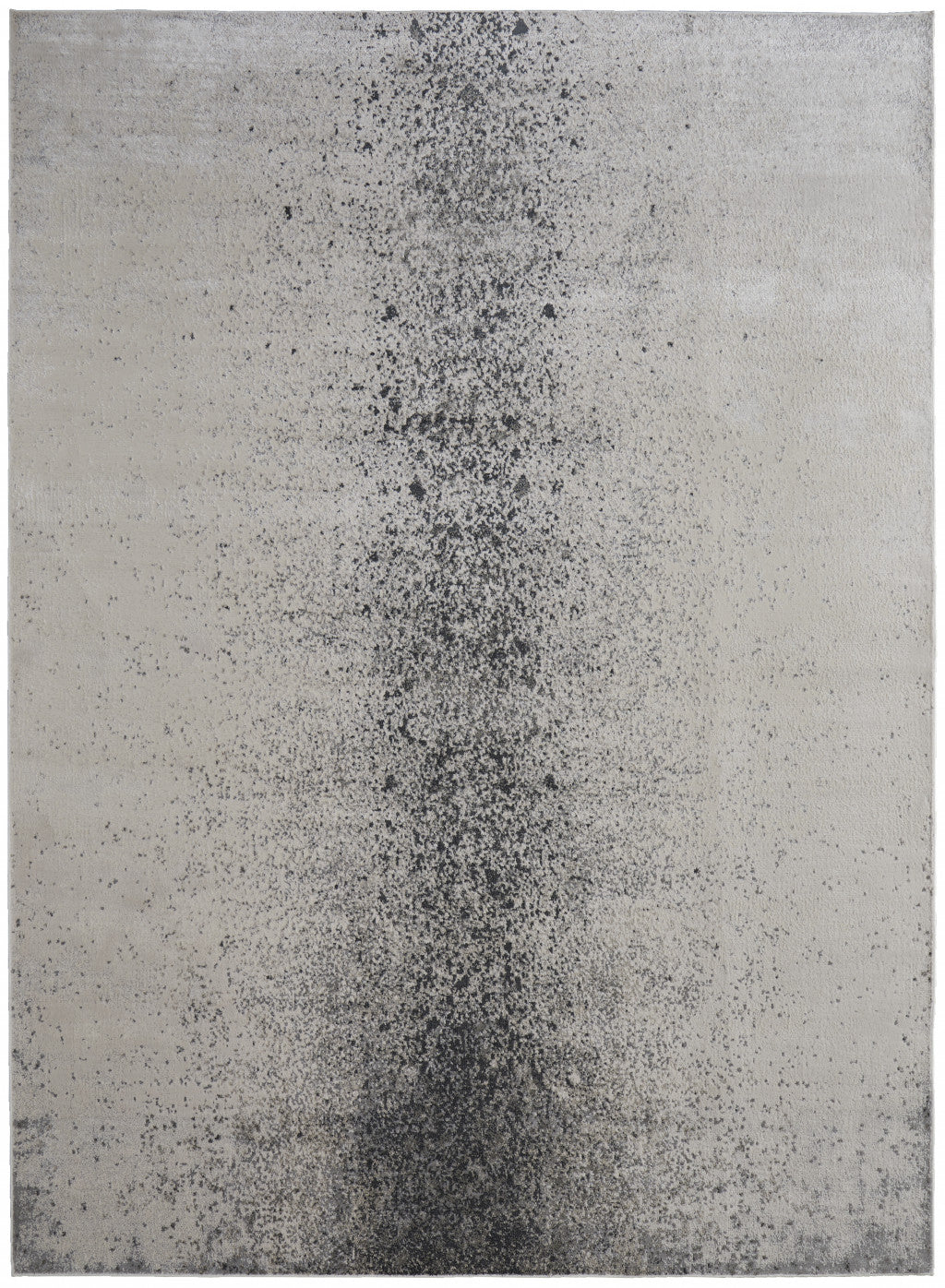 12 x 15 Ivory Gray & Black Power Loom Rug