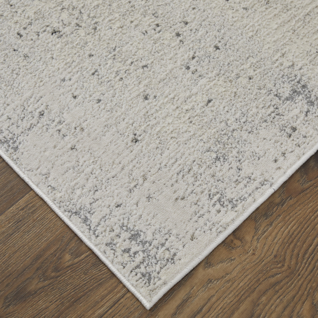 12 x 15 Ivory Gray & Black Power Loom Rug