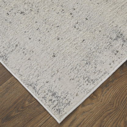 12 x 15 Ivory Gray & Black Power Loom Rug