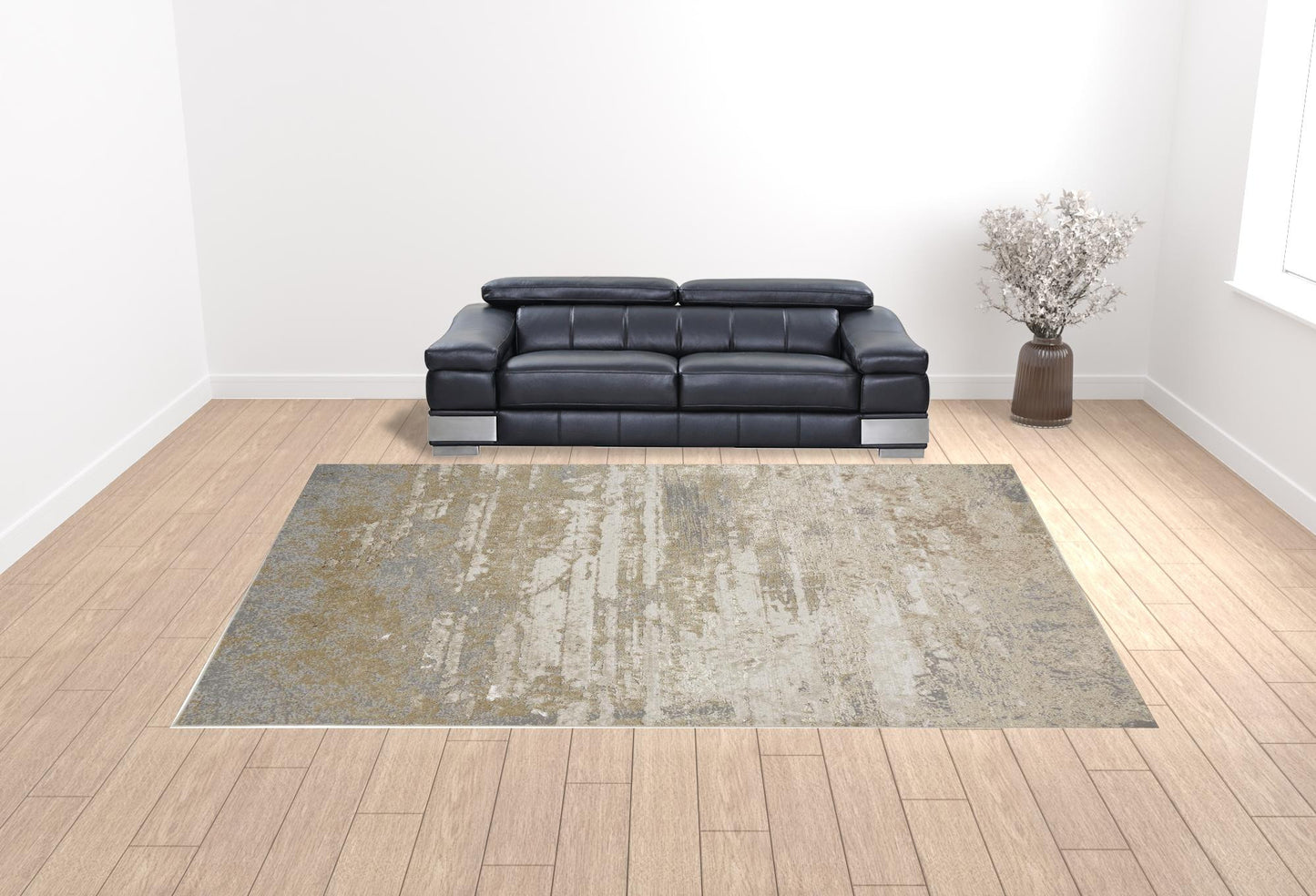 12 x 15 Ivory Gold & Gray Rug